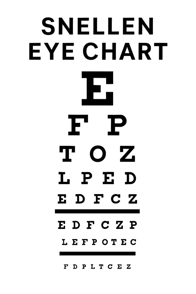 snellen eye chart