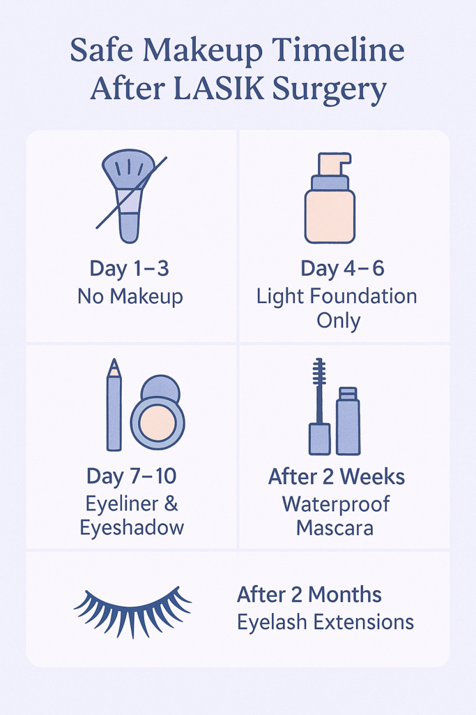 Safe Makeup Timeline After LASIK Surgery