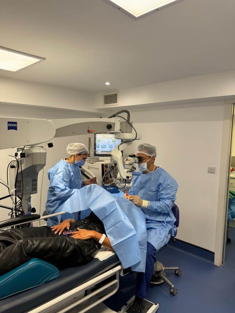 Mr Almousa performing surgery