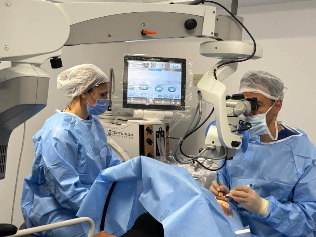 Dr Almousa performing surgery