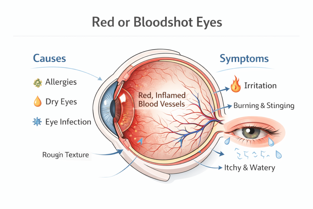 Red or Bloodshot Eyes